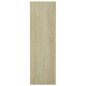 vidaXL Estantería madera contrachapada blanco y roble 98x30x98 cm vidaXL Estantería madera contrachapada blanco y roble 98x30x98 cm
