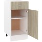 vidaXL Armario inferior madera de ingeniería roble 40x46x81,5 cm vidaXL Armario inferior madera de ingeniería roble 40x46x81,5 cm