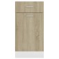 vidaXL Armario inferior madera de ingeniería roble 40x46x81,5 cm vidaXL Armario inferior madera de ingeniería roble 40x46x81,5 cm