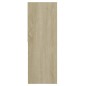 vidaXL Estantería de madera contrachapada blanco y roble 67x24x161 cm vidaXL Estantería de madera contrachapada blanco y roble 67x24x161 cm