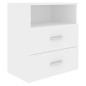 vidaXL Mesitas de noche 2 unidades aglomerado blanco 50x32x60 cm vidaXL Mesitas de noche 2 unidades aglomerado blanco 50x32x60 cm