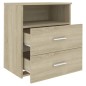 vidaXL Mesita de noche roble Sonoma 50x32x60 cm vidaXL Mesita de noche roble Sonoma 50x32x60 cm