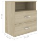 vidaXL Mesita de noche roble Sonoma 50x32x60 cm vidaXL Mesita de noche roble Sonoma 50x32x60 cm
