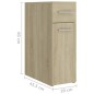 vidaXL Armario boticario madera contrachapada color roble 20x45,5x60cm vidaXL Armario boticario madera contrachapada color roble 20x45,5x60cm