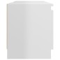 vidaXL Mueble de TV con luces LED blanco brillante 120x30x35,5 cm