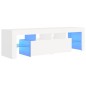 vidaXL Mueble de TV con luces LED blanco 140x36,6x40 cm vidaXL Mueble de TV con luces LED blanco 140x36,6x40 cm