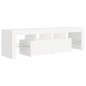 vidaXL Mueble de TV con luces LED blanco 140x36,6x40 cm vidaXL Mueble de TV con luces LED blanco 140x36,6x40 cm