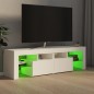 vidaXL Mueble de TV con luces LED blanco 140x36,6x40 cm vidaXL Mueble de TV con luces LED blanco 140x36,6x40 cm