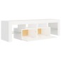 vidaXL Mueble de TV con luces LED blanco 140x36,6x40 cm vidaXL Mueble de TV con luces LED blanco 140x36,6x40 cm