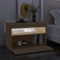vidaXL Mueble de TV con luces LED roble Sonoma 60x35x40 cm vidaXL Mueble de TV con luces LED roble Sonoma 60x35x40 cm