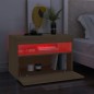 vidaXL Mueble de TV con luces LED roble Sonoma 60x35x40 cm vidaXL Mueble de TV con luces LED roble Sonoma 60x35x40 cm