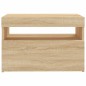 vidaXL Mueble de TV con luces LED roble Sonoma 60x35x40 cm vidaXL Mueble de TV con luces LED roble Sonoma 60x35x40 cm