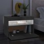 vidaXL Mueble de TV con luces LED gris hormigón 60x35x40 cm vidaXL Mueble de TV con luces LED gris hormigón 60x35x40 cm