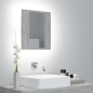 vidaXL Armario espejo baño luz LED acrílico gris hormigón 40x12x45 cm vidaXL Armario espejo baño luz LED acrílico gris hormigón 40x12x45 cm