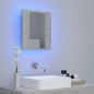 vidaXL Armario espejo baño luz LED acrílico gris hormigón 40x12x45 cm vidaXL Armario espejo baño luz LED acrílico gris hormigón 40x12x45 cm