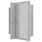vidaXL Armario espejo baño luz LED acrílico gris hormigón 40x12x45 cm vidaXL Armario espejo baño luz LED acrílico gris hormigón 40x12x45 cm