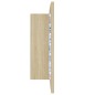 vidaXL Armario espejo de baño LED acrílico roble Sonoma 60x12x45 cm vidaXL Armario espejo de baño LED acrílico roble Sonoma 60x12x45 cm