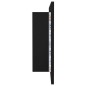 vidaXL Armario espejo de baño con luz LED acrílico negro 90x12x45 cm vidaXL Armario espejo de baño con luz LED acrílico negro 90x12x45 cm