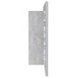vidaXL Armario espejo baño luz LED acrílico gris hormigón 100x12x45 cm vidaXL Armario espejo baño luz LED acrílico gris hormigón 100x12x45 cm
