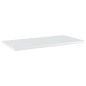 vidaXL Estante estantería 4uds contrachapada blanco brillo 60x30x1,5cm vidaXL Estante estantería 4uds contrachapada blanco brillo 60x30x1,5cm