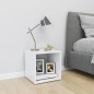 vidaXL Mueble para TV madera contrachapada blanco 37x35x37 cm