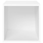 vidaXL Mueble para TV madera contrachapada blanco 37x35x37 cm