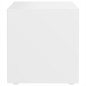 vidaXL Mueble para TV madera contrachapada blanco 37x35x37 cm