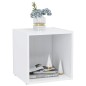 vidaXL Mueble para TV madera contrachapada blanco 37x35x37 cm