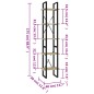 vidaXL Estantería 5 niveles madera de ingeniería Sonoma 40x30x175 cm vidaXL Estantería 5 niveles madera de ingeniería Sonoma 40x30x175 cm