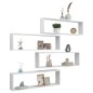 vidaXL Estante cubo de pared 4 uds madera contrachapada 100x15x30 cm vidaXL Estante cubo de pared 4 uds madera contrachapada 100x15x30 cm