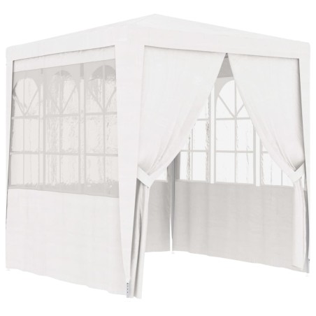 vidaXL Carpa profesional para fiestas con paredes blanco 90 g/m² 2x2 m