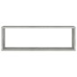 vidaXL Estante de pared 2 uds contrachapado gris hormigón 80x15x26,5cm