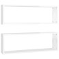 vidaXL Estante de pared 2 uds contrachapado blanco brillo 80x15x26,5cm vidaXL Estante de pared 2 uds contrachapado blanco brillo 80x15x26,5cm
