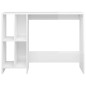 vidaXL Escritorio notebook contrachapado blanco brillo 102,5x35x75 cm