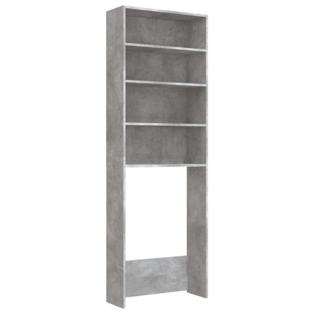 vidaXL Armario de lavadora gris hormigón 64x24x190 cm