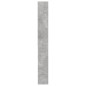 vidaXL Armario de lavadora gris hormigón 64x24x190 cm