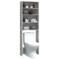 vidaXL Armario de lavadora gris hormigón 64x24x190 cm
