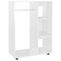 vidaXL Armario de madera contrachapada blanco brillo 80x40x110 cm vidaXL Armario de madera contrachapada blanco brillo 80x40x110 cm