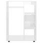 vidaXL Armario de madera contrachapada blanco brillo 80x40x110 cm vidaXL Armario de madera contrachapada blanco brillo 80x40x110 cm