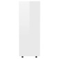 vidaXL Armario de madera contrachapada blanco brillo 80x40x110 cm vidaXL Armario de madera contrachapada blanco brillo 80x40x110 cm