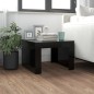 vidaXL Mesa de centro madera contrachapada negro 50x50x35 cm vidaXL Mesa de centro madera contrachapada negro 50x50x35 cm