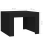 vidaXL Mesa de centro madera contrachapada negro 50x50x35 cm vidaXL Mesa de centro madera contrachapada negro 50x50x35 cm