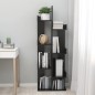 vidaXL Armario de libros madera contrachapada negro 48x25,5x140 cm vidaXL Armario de libros madera contrachapada negro 48x25,5x140 cm