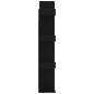 vidaXL Armario de libros madera contrachapada negro 48x25,5x140 cm vidaXL Armario de libros madera contrachapada negro 48x25,5x140 cm