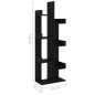 vidaXL Armario de libros madera contrachapada negro 48x25,5x140 cm vidaXL Armario de libros madera contrachapada negro 48x25,5x140 cm