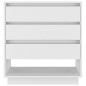 vidaXL Aparador de madera contrachapada blanco brillante 70x41x75 cm vidaXL Aparador de madera contrachapada blanco brillante 70x41x75 cm