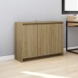 vidaXL Aparador de madera contrachapada roble Sonoma 102x33x75 cm vidaXL Aparador de madera contrachapada roble Sonoma 102x33x75 cm