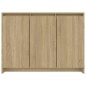 vidaXL Aparador de madera contrachapada roble Sonoma 102x33x75 cm vidaXL Aparador de madera contrachapada roble Sonoma 102x33x75 cm