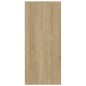 vidaXL Aparador de madera contrachapada roble Sonoma 102x33x75 cm vidaXL Aparador de madera contrachapada roble Sonoma 102x33x75 cm