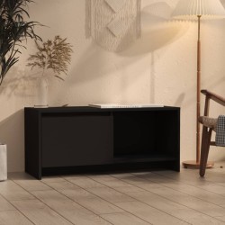 vidaXL Mueble para TV madera contrachapada negro 90x35x40 cm